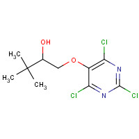 1572048-56-6 3,3-dimethyl-1-(2,4,6-trichloropyrimidin-5-yl)oxybutan-2-ol chemical structure