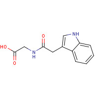 13113-08-1 2-[[2-(1H-indol-3-yl)acetyl]amino]acetic acid chemical structure