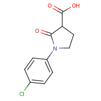 226881-06-7 1-(4-chlorophenyl)-2-oxopyrrolidine-3-carboxylic acid chemical structure