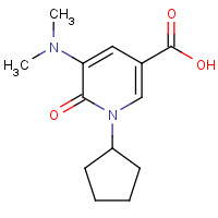 939410-57-8 1-cyclopentyl-5-(dimethylamino)-6-oxopyridine-3-carboxylic acid chemical structure