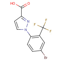 1184809-10-6 1-[4-bromo-2-(trifluoromethyl)phenyl]pyrazole-3-carboxylic acid chemical structure
