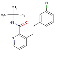 107285-30-3 N-tert-butyl-3-[2-(3-chlorophenyl)ethyl]pyridine-2-carboxamide chemical structure