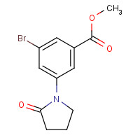 537657-85-5 methyl 3-bromo-5-(2-oxopyrrolidin-1-yl)benzoate chemical structure