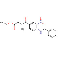 1338058-47-1 ethyl 4-[4-(benzylamino)-3-nitrophenyl]-3-methyl-4-oxobutanoate chemical structure