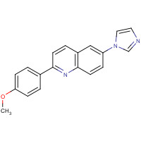 1201902-09-1 6-imidazol-1-yl-2-(4-methoxyphenyl)quinoline chemical structure