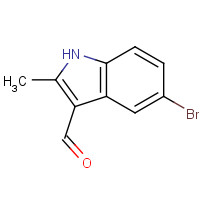 17826-09-4 5-bromo-2-methyl-1H-indole-3-carbaldehyde chemical structure
