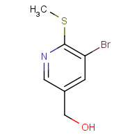 1318252-34-4 (5-bromo-6-methylsulfanylpyridin-3-yl)methanol chemical structure