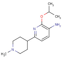 1462950-96-4 6-(1-methylpiperidin-4-yl)-2-propan-2-yloxypyridin-3-amine chemical structure