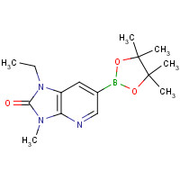 1257553-94-8 1-ethyl-3-methyl-6-(4,4,5,5-tetramethyl-1,3,2-dioxaborolan-2-yl)imidazo[4,5-b]pyridin-2-one chemical structure