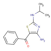 204188-41-0 [4-amino-2-(propan-2-ylamino)-1,3-thiazol-5-yl]-phenylmethanone chemical structure