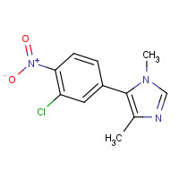 1400287-78-6 5-(3-chloro-4-nitrophenyl)-1,4-dimethylimidazole chemical structure