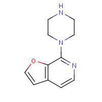 209160-83-8 7-piperazin-1-ylfuro[2,3-c]pyridine chemical structure