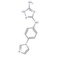 443799-45-9 3-N-(4-imidazol-1-ylphenyl)-1H-1,2,4-triazole-3,5-diamine chemical structure
