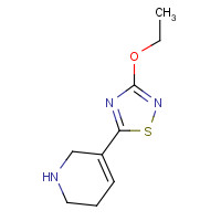 122683-63-0 3-ethoxy-5-(1,2,3,6-tetrahydropyridin-5-yl)-1,2,4-thiadiazole chemical structure