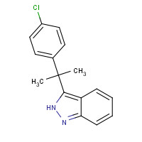 1402892-45-8 3-[2-(4-chlorophenyl)propan-2-yl]-2H-indazole chemical structure