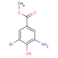 260249-10-3 methyl 3-amino-5-bromo-4-hydroxybenzoate chemical structure