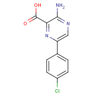 1680-39-3 3-amino-6-(4-chlorophenyl)pyrazine-2-carboxylic acid chemical structure