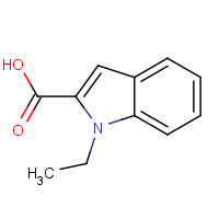 28737-29-3 1-ethylindole-2-carboxylic acid chemical structure