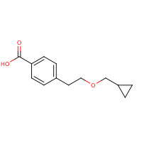 913473-09-3 4-[2-(cyclopropylmethoxy)ethyl]benzoic acid chemical structure
