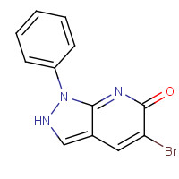 344792-00-3 5-bromo-1-phenyl-2H-pyrazolo[3,4-b]pyridin-6-one chemical structure