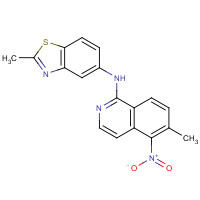 1187968-67-7 2-methyl-N-(6-methyl-5-nitroisoquinolin-1-yl)-1,3-benzothiazol-5-amine chemical structure