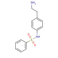 159182-12-4 N-[4-(2-aminoethyl)phenyl]benzenesulfonamide chemical structure