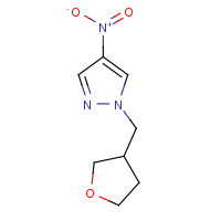 1172048-85-9 4-nitro-1-(oxolan-3-ylmethyl)pyrazole chemical structure