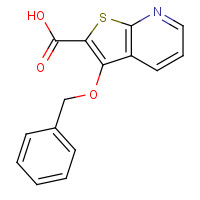152524-93-1 3-phenylmethoxythieno[2,3-b]pyridine-2-carboxylic acid chemical structure