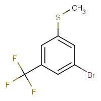 1072944-92-3 1-bromo-3-methylsulfanyl-5-(trifluoromethyl)benzene chemical structure