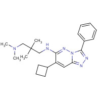 473382-39-7 N-(7-cyclobutyl-3-phenyl-[1,2,4]triazolo[4,3-b]pyridazin-6-yl)-N',N',2,2-tetramethylpropane-1,3-diamine chemical structure