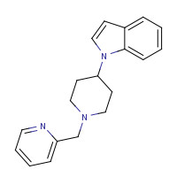 594827-31-3 1-[1-(pyridin-2-ylmethyl)piperidin-4-yl]indole chemical structure