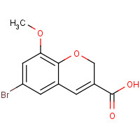 885271-13-6 6-bromo-8-methoxy-2H-chromene-3-carboxylic acid chemical structure