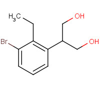 1344998-11-3 2-(3-bromo-2-ethylphenyl)propane-1,3-diol chemical structure