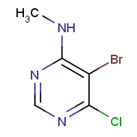 1289124-64-6 5-bromo-6-chloro-N-methylpyrimidin-4-amine chemical structure