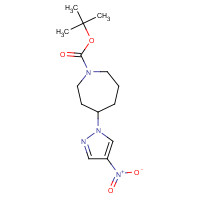 1383706-12-4 tert-butyl 4-(4-nitropyrazol-1-yl)azepane-1-carboxylate chemical structure