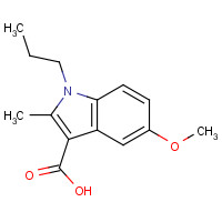 17826-24-3 5-methoxy-2-methyl-1-propylindole-3-carboxylic acid chemical structure