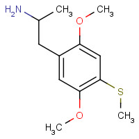 69519-59-1 1-(2,5-dimethoxy-4-methylsulfanylphenyl)propan-2-amine chemical structure