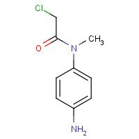 855860-75-2 N-(4-aminophenyl)-2-chloro-N-methylacetamide chemical structure