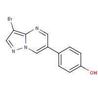 945376-95-4 4-(3-bromopyrazolo[1,5-a]pyrimidin-6-yl)phenol chemical structure