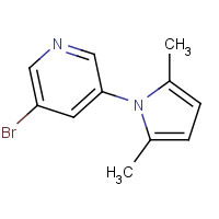 1021910-59-7 3-bromo-5-(2,5-dimethylpyrrol-1-yl)pyridine chemical structure