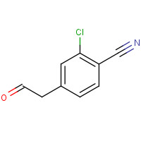 1374357-72-8 2-chloro-4-(2-oxoethyl)benzonitrile chemical structure