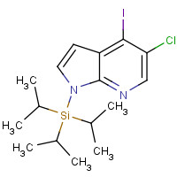 1040682-76-5 (5-chloro-4-iodopyrrolo[2,3-b]pyridin-1-yl)-tri(propan-2-yl)silane chemical structure