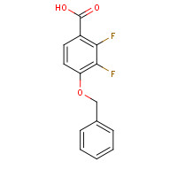 144292-54-6 2,3-difluoro-4-phenylmethoxybenzoic acid chemical structure