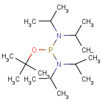 137348-88-0 N-[[di(propan-2-yl)amino]-[(2-methylpropan-2-yl)oxy]phosphanyl]-N-propan-2-ylpropan-2-amine chemical structure