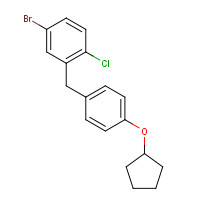 915095-88-4 4-bromo-1-chloro-2-[(4-cyclopentyloxyphenyl)methyl]benzene chemical structure