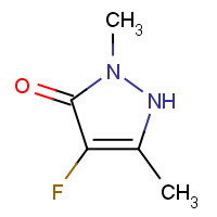 80171-20-6 4-fluoro-2,5-dimethyl-1H-pyrazol-3-one chemical structure