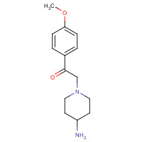 1338663-50-5 2-(4-aminopiperidin-1-yl)-1-(4-methoxyphenyl)ethanone chemical structure