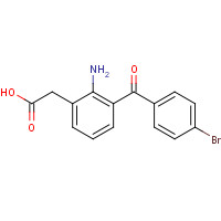 91714-94-2 2-[2-amino-3-(4-bromobenzoyl)phenyl]acetic acid chemical structure