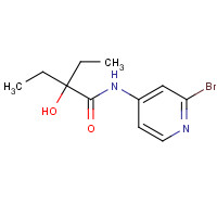 1433904-69-8 N-(2-bromopyridin-4-yl)-2-ethyl-2-hydroxybutanamide chemical structure