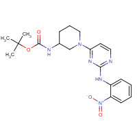 1538605-61-6 tert-butyl N-[1-[2-(2-nitroanilino)pyrimidin-4-yl]piperidin-3-yl]carbamate chemical structure
